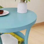 Round End Table with Display Shelf - Image 11