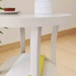 Round End Table with Display Shelf - Image 3