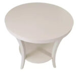 Round End Table with Display Shelf - Image 5