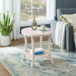 Round End Table with Display Shelf - Image 18