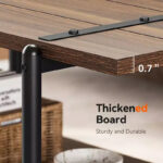 41 Inch Double Tiered Coffee Table with Storage Shelves - Image 16
