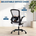 High-Back Mesh Office Chair with Adjustable Height and Flip-Up Armrests - Image 13