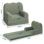 Kids Foldable Foam Sofa Lounger - Image 3
