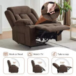 Manual Recliner Chair with Rocking Motion, Massage and Heat - Image 11
