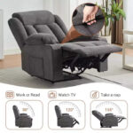 Manual Recliner Chair with Rocking Motion, Massage and Heat - Image 16