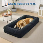 64.9'' 5-Position Adjustable Floor Sofa Bed, Upholstered Lounger for Adults & Pets, Foldable Lazy Couch - Image 14