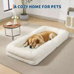 64.9'' 5-Position Adjustable Floor Sofa Bed, Upholstered Lounger for Adults & Pets, Foldable Lazy Couch - Image 7
