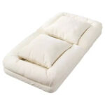64.9'' 5-Position Adjustable Floor Sofa Bed, Upholstered Lounger for Adults & Pets, Foldable Lazy Couch - Image 2