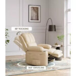 Manual Recliner Chair for Adults - PU Leather Single Sofa with Wide Seat for Living Room - Image 5