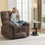 Rocking Recliner Chair with Massage and Heat Function, 2 Side Pockets - Image 10