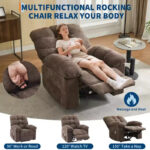Rocking Recliner Chair with Massage and Heat Function, 2 Side Pockets - Image 13