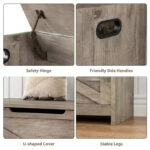 30-Inch Flip-Top Storage Chest with Safety Hinges - Image 16