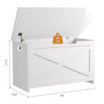 30-Inch Flip-Top Storage Chest with Safety Hinges - Image 3