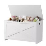 30-Inch Flip-Top Storage Chest with Safety Hinges - Image 5