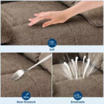 Swivel Rocking Recliner Chair with Massage and Heating – Upholstered Linen - Image 4