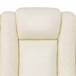 Power Recliner Chair, Electric Leather Reclining Chair with USB Charging, Storage & Cup Holder for Living Room, White - Image 7