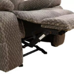 Manual Recliner Chair, Non-Pilling Breathable Fabric Reclining Chair with Adjustable Backrest for Living Room, Brown - Image 8