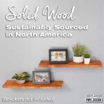 24 in. Reclaimed Wood Wall Shelf - Image 3