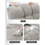 Rocking Recliner Chair, 360 Swivel Rocker, Single Sofa, Extra Wide Manual Recliner, Chenille Upholstery - Image 21