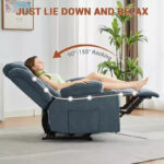 Massage Rocker Recliner Chair with Side Pockets and Cup Holder - Image 3