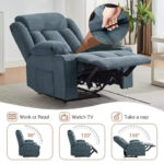 Massage Rocker Recliner Chair with Side Pockets and Cup Holder - Image 5