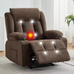 Massage Rocker Recliner Chair with Side Pockets and Cup Holder - Image 7