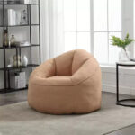 Foam Filled Bean Bag Chair with Foot Stool - Image 15