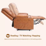 Power Lift Recliner Chair with Massage and Heat, PU Leather Single Sofa for Living Room - Image 10