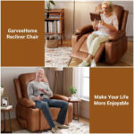 Power Lift Recliner Chair with Massage and Heat, PU Leather Single Sofa for Living Room - Image 13
