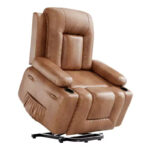 Power Lift Recliner Chair with Massage and Heat, PU Leather Single Sofa for Living Room - Image 8