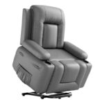 Power Lift Recliner Chair with Massage and Heat, PU Leather Single Sofa for Living Room - Image 22