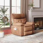 PU Leather Power Lift Recliner Chair with Cup Holders and Adjustable Backrest - Image 10