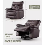 PU Leather Power Lift Recliner Chair with Cup Holders and Adjustable Backrest - Image 22