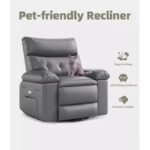 PU Leather Power Lift Recliner Chair with Cup Holders and Adjustable Backrest - Image 29