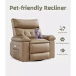 PU Leather Power Lift Recliner Chair with Cup Holders and Adjustable Backrest - Image 37