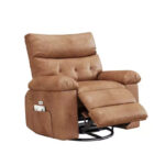 PU Leather Power Lift Recliner Chair with Cup Holders and Adjustable Backrest - Image 9
