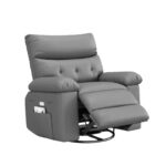 PU Leather Power Lift Recliner Chair with Cup Holders and Adjustable Backrest - Image 25