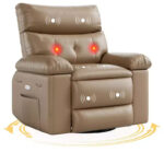Manual Recliner Rocking Chair with Massage and Heating Function - Image 13