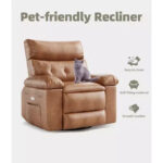 Manual Recliner Rocking Chair with Massage and Heating Function - Image 21
