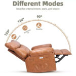 Manual Recliner Rocking Chair with Massage and Heating Function - Image 23