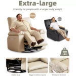 Manual Recliner Rocking Chair with Massage and Heating Function - Image 3