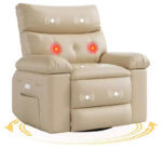 Manual Recliner Rocking Chair with Massage and Heating Function - Image 4
