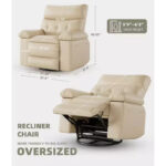 Manual Recliner Rocking Chair with Massage and Heating Function - Image 8