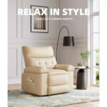 Manual Recliner Rocking Chair with Massage and Heating Function