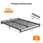 Metal Platform Bed Frame with Steel Slat Support - Easy Assembly - Image 3