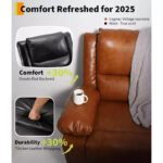 Electric Recliner Sofa with Massage and Lumbar Heating - Image 6