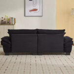 Corduroy Sofa Sleeper Loveseat with Pillows - Image 15