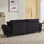 Corduroy Sofa Sleeper Loveseat with Pillows - Image 17