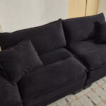 Corduroy Sofa Sleeper Loveseat with Pillows - Image 20