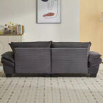 Corduroy Sofa Sleeper Loveseat with Pillows - Image 32